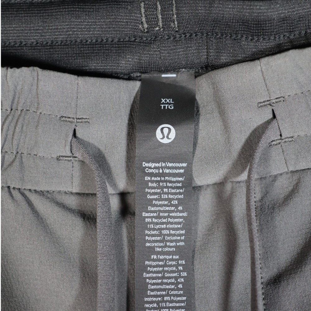 Lululemon Zeroed Joggers Mens XXL Gray Athletic Tapered Gym Activewear - Picture 10 of 10